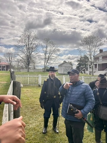 Roland Waddell at a historical site — Hidden Heritage Foundation